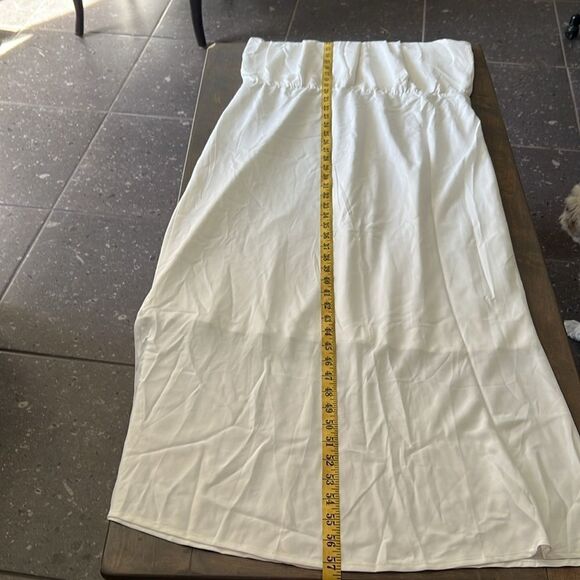 Prettygarden New Satin Elegant Sleeveless Mock Neck Cocktail Party Maxi Dress - Picture 10 of 13